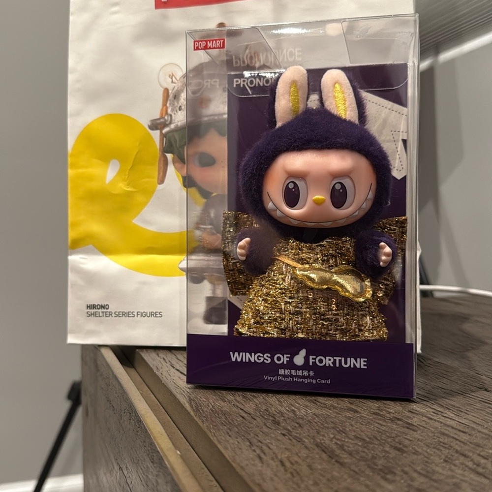LABUBU Wings of Fortune Vinyl Figure with Gold and Purple Outfit